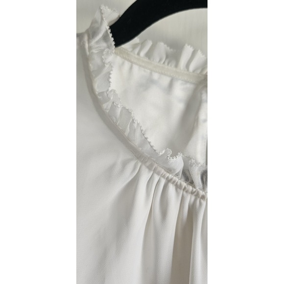 TED BAKER LONDON floral long sleeve shift lined dress ruffle neck woman Sz‎ 5 - Picture 7 of 9